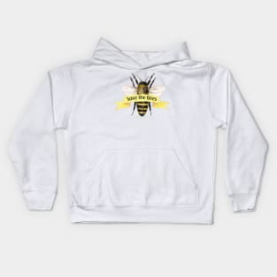 Beautiful Save The Bees Kids Hoodie